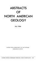 Abstracts of North American Geology