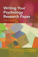 Writing Your Psychology Research Paper