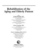 Rehabilitation of the Aging and Elderly Patient Book