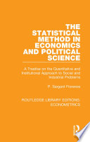 The Statistical Method in Economics and Political Science Book PDF