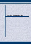 Hydrogen Storage Materials Book