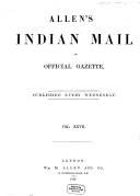 Allen's Indian mail and register of intelligence for British and foreign India