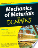 Mechanics of Materials For Dummies Book