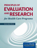 Principles of Evaluation and Research for Health Care Programs Book PDF