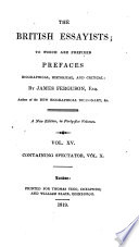 The British essayists; to which are prefixed prefaces by J. Ferguson