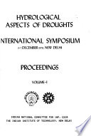 Hydrological Aspect of Droughts