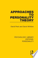Approaches to Personality Theory Book