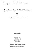 Prominent Thai Political Thinkers