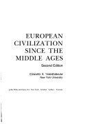 European Civilization Since the Middle Ages
