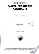 Selected Water Resources Abstracts