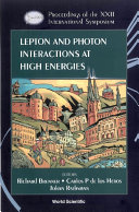 Lepton And Photon Interactions At High Energies   Proceedings Of The Xxii International Symposium