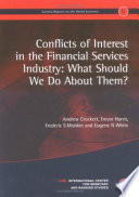 Conflicts of Interest in the Financial Services Industry