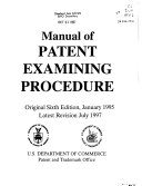 Manual of Patent Examining Procedure