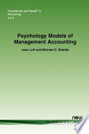 Psychology Models of Management Accounting Book