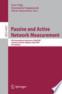 Passive and Active Network Measurement Book