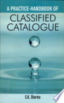 Practice handbook Of Classified Catalogue Book