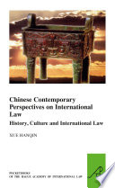 Chinese Contemporary Perspectives on International Law Book
