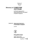 A Directory Of Computer Software