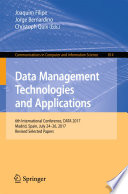 Data Management Technologies and Applications Book