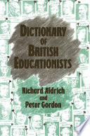 Dictionary of British Educationists Book