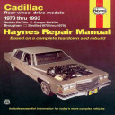 Cadillac Rear Wheel Drive Automotive Repair Manual Book PDF