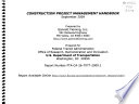 Construction Project Management Handbook