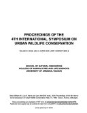 Proceedings of the 4th International Symposium on Urban Wildlife Conservation, May 1-5, 1999