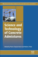Science and Technology of Concrete Admixtures Book
