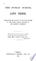 The Public School Latin Primer