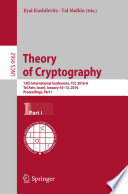 Theory of Cryptography Book