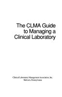 The CLMA Guide to Managing a Clinical Laboratory