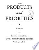 Products and Priorities Book