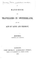 Hand-book for Travellers in Switzerland