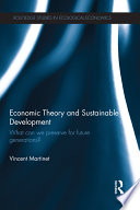 Economic Theory and Sustainable Development Book
