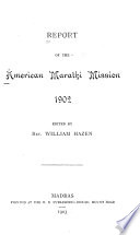Report of the American Marathi Mission