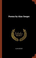Alan Seeger Books, Alan Seeger poetry book
