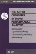 The Art of Computer Systems Performance Analysis