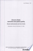 Durum Wheat  Semolina and Pasta Quality Book