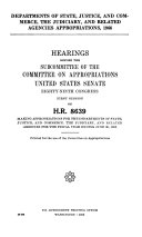 Departments of State, Justice, and Commerce, the Judiciary, and Related Agencies Appropriations, 1966, Hearings Before the Subcommittee of ... , 89-1 on H.R. 8639