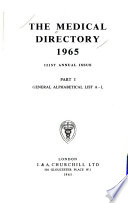 The Medical Directory ...