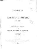 Catalogue of Scientific Papers (1800-1900): ser. 2 , 1864-1873