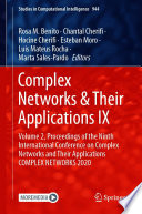 Complex Networks   Their Applications IX