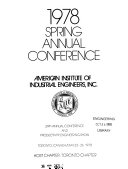Spring Annual Conference Proceedings Book