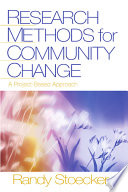 Research Methods for Community Change