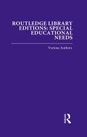 Routledge Library Editions  Special Educational Needs