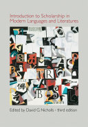 Introduction to Scholarship in Modern Languages and Literatures
