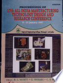 Proceedings Of 17th All India Manufacturing Technology Book