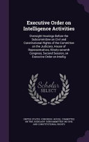 Executive Order on Intelligence Activities Book