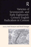 Varieties of Seventeenth- and Early Eighteenth-Century English Radicalism in Context Pdf/ePub eBook