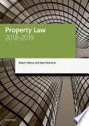 Property Law 2018 2019
